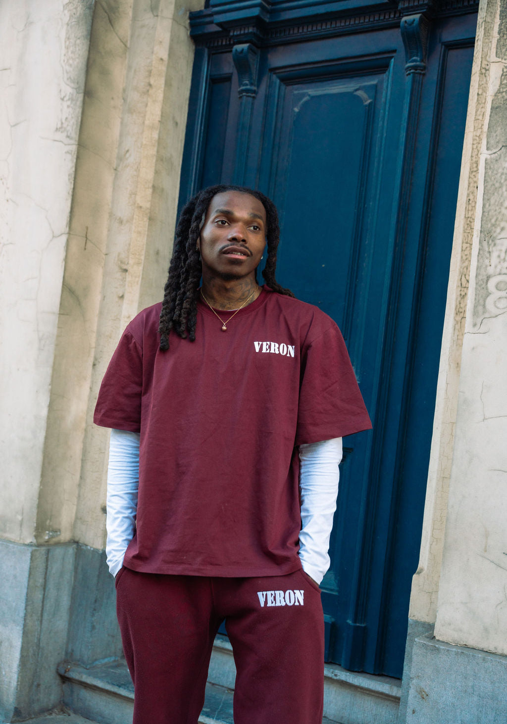 WAINE - T-shirt - bordeaux