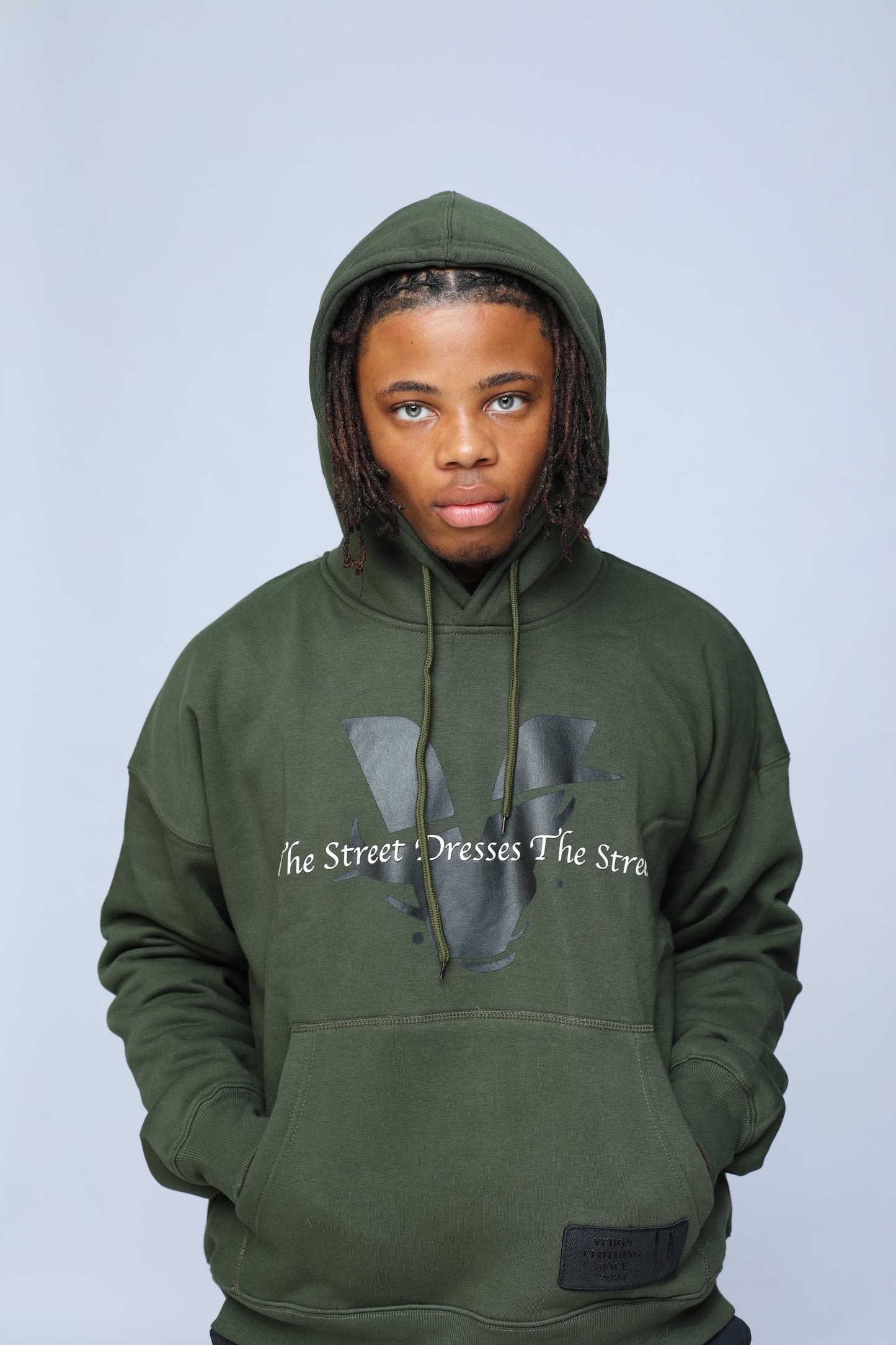 JOSH - sweatshirt à capuche - kaki
