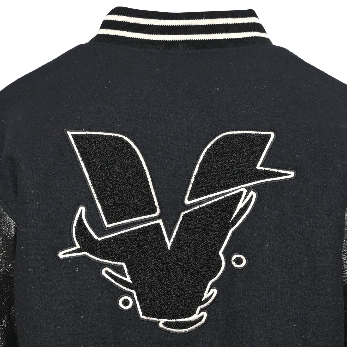 CADEN VARSITY JACKET - NOIR