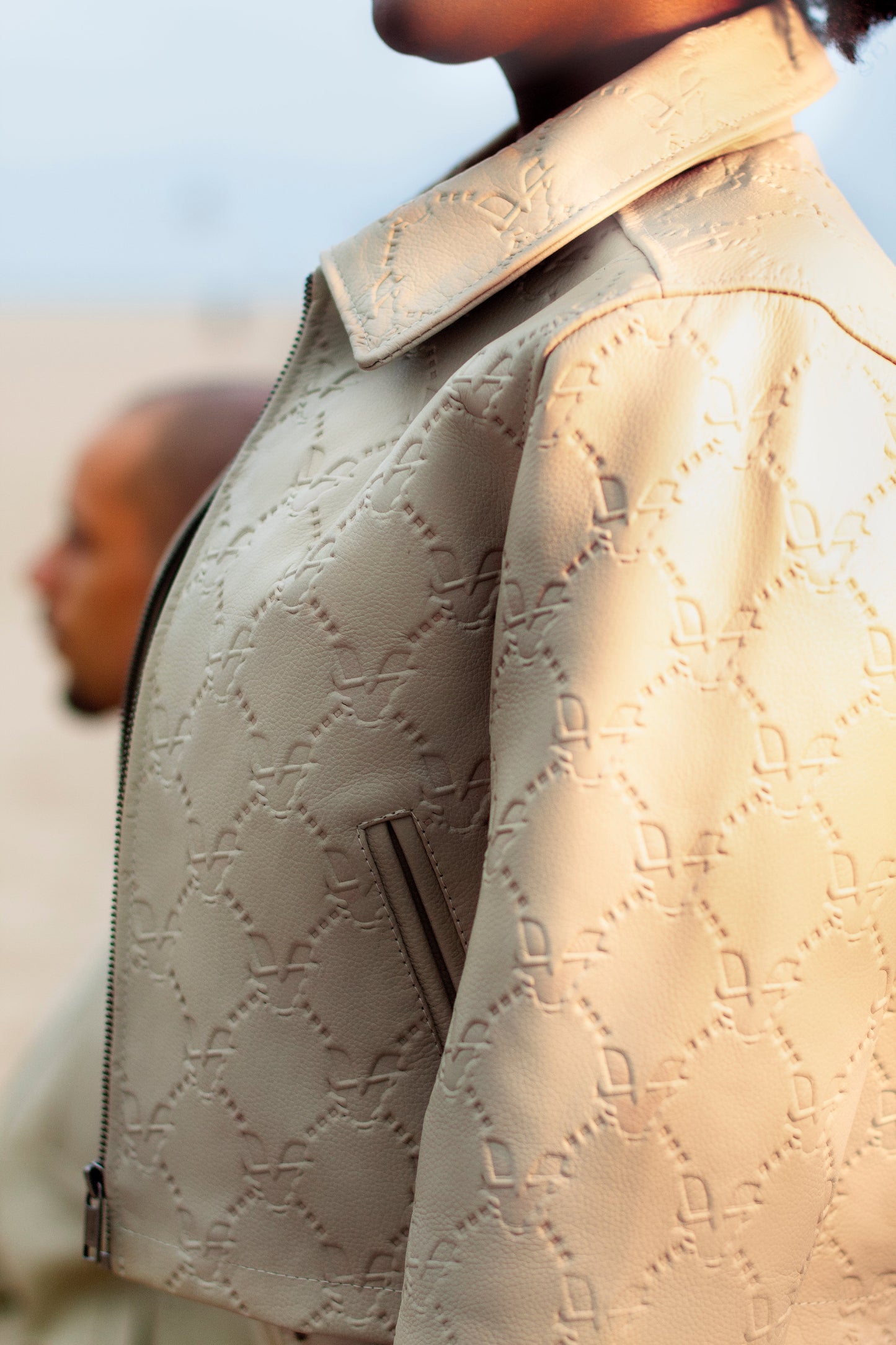 LABLOH veste en cuir