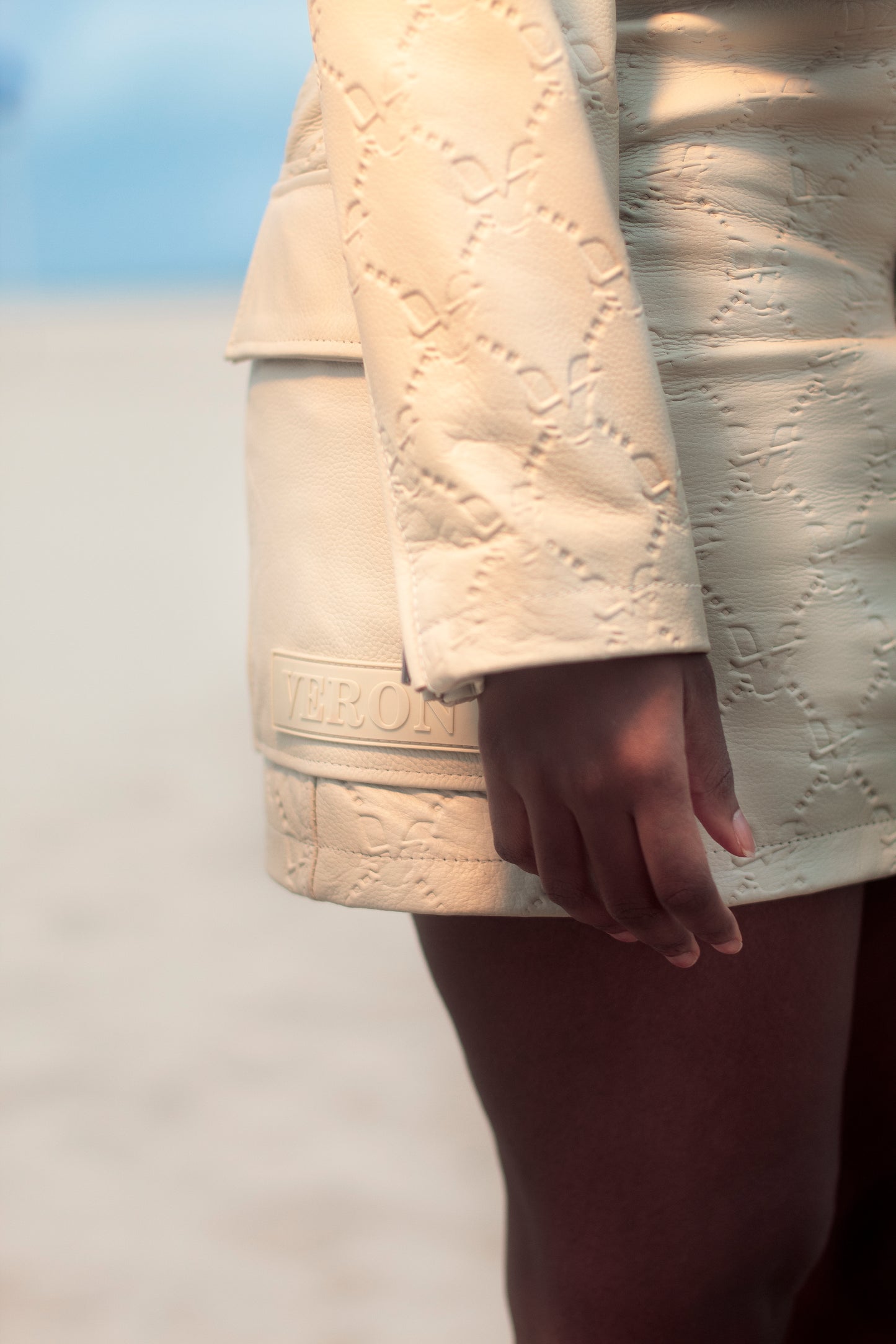 CHRISTELLE jupe en cuir