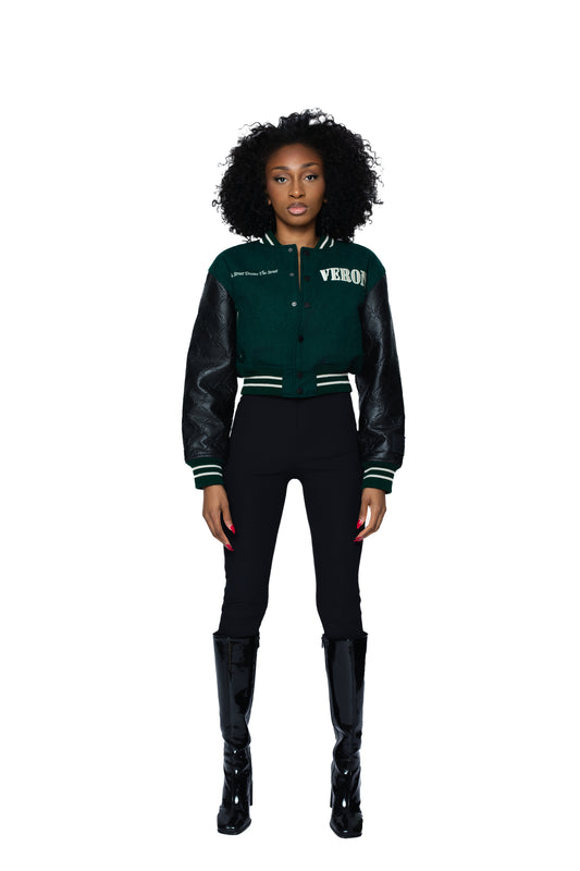 CADEN VARSITY - veste courte  - vert