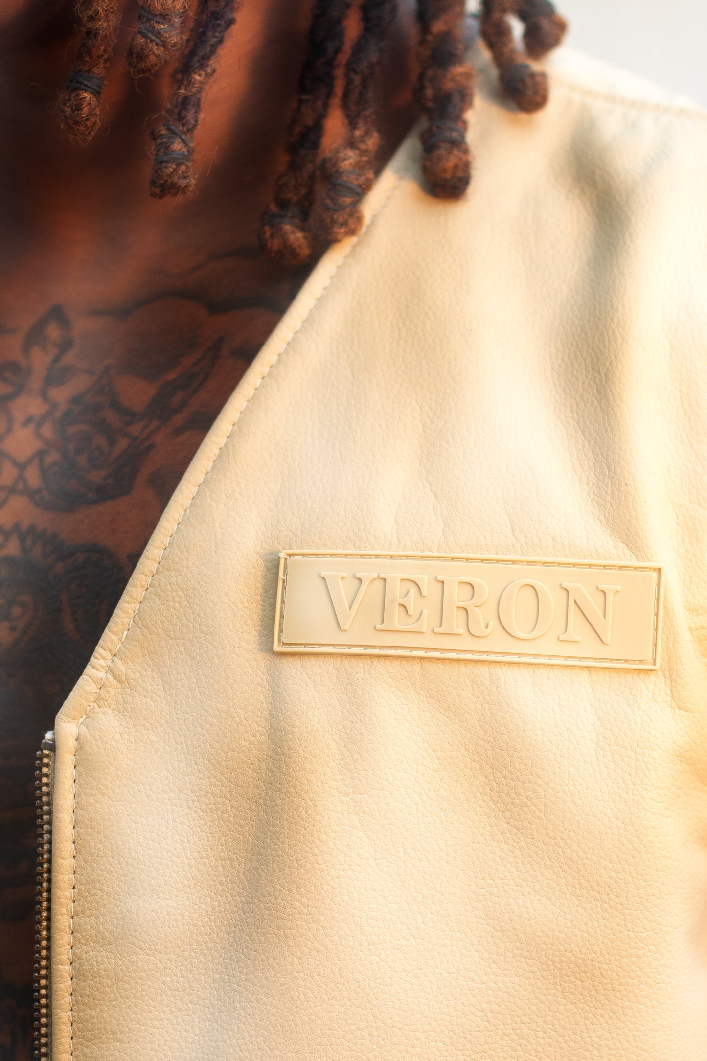 ASTRO veste sans manche en cuir